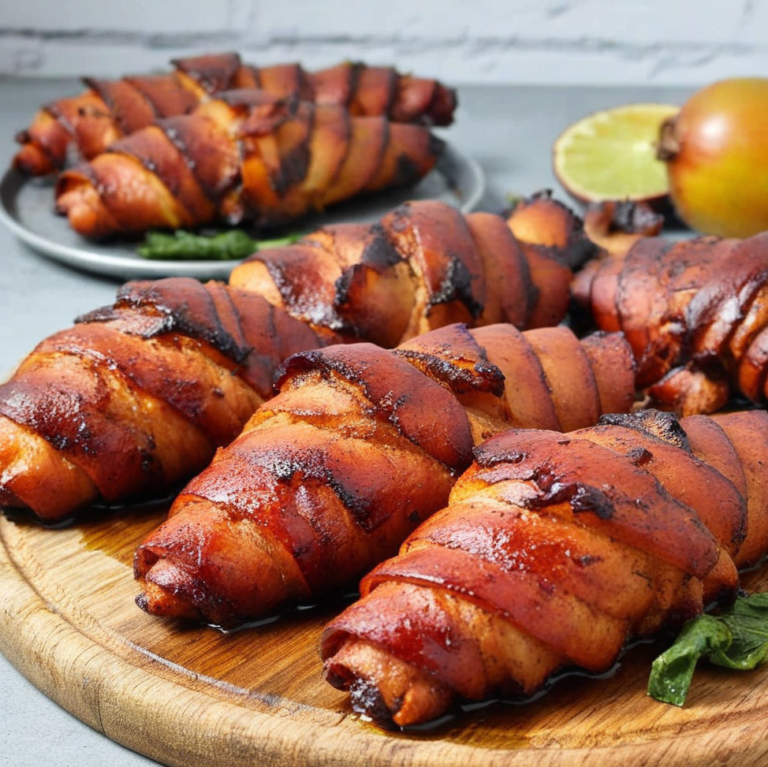 Air Fryer Bacon Wrapped Chicken