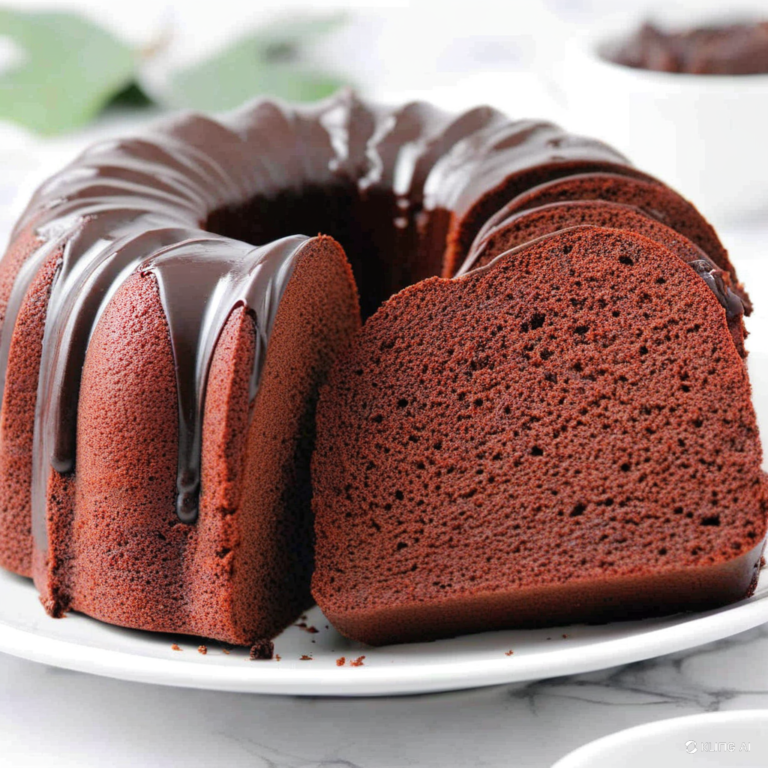 Decadent fudgy chocolate brownie cake slice on a dessert plate.