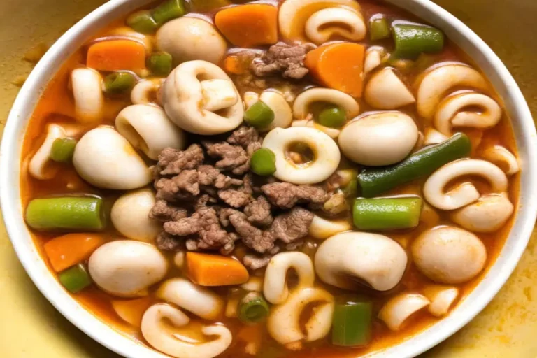 Hamburger Soup with Pasta