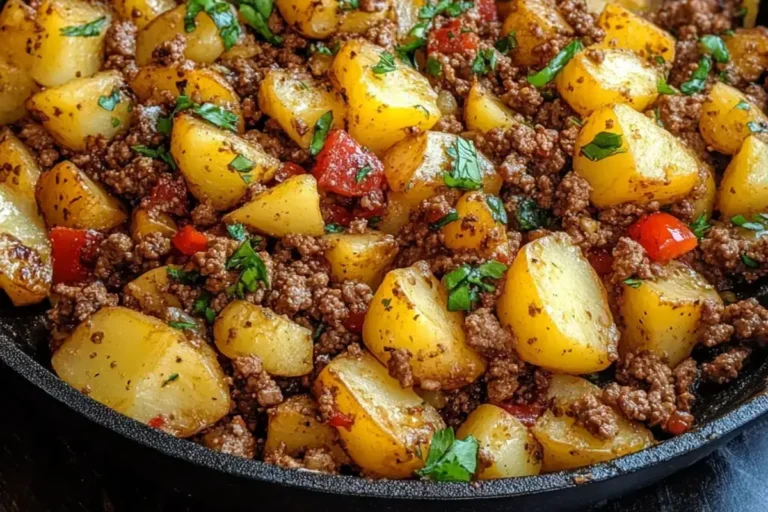 ground beef and potatoes